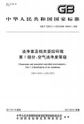 洁净棚级别和级别-洁净棚及相关受控自然环境